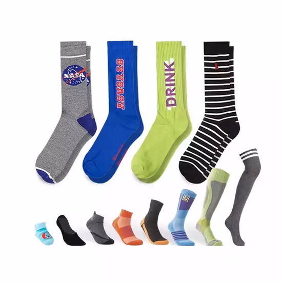 Crew Mens Socks Fabricação de meias personalizadas para homens